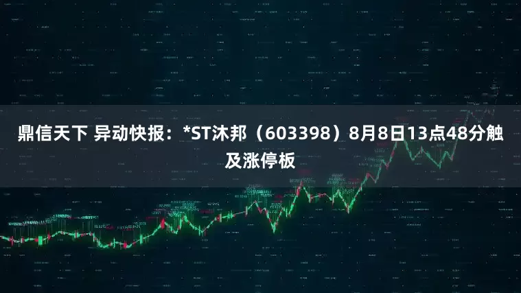 鼎信天下 异动快报：*ST沐邦（603398）8月8日13点48分触及涨停板